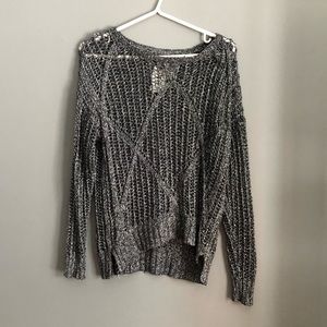 Grey knitted sparkly sweater